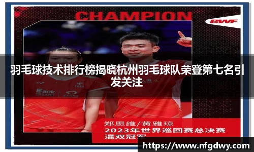 羽毛球技术排行榜揭晓杭州羽毛球队荣登第七名引发关注